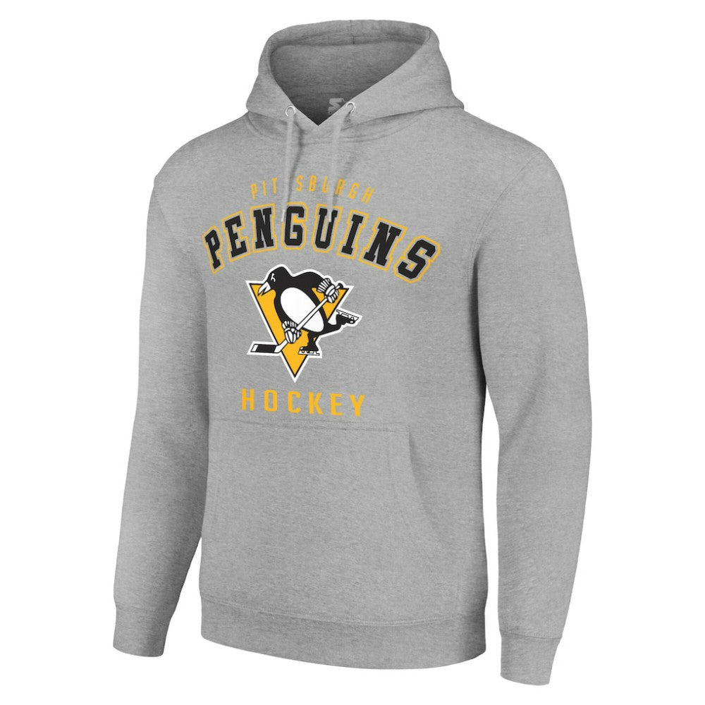 Pittsburgh Penguins Starter Logo Pullover Hoodie - Heather Gray - NHL 202216351