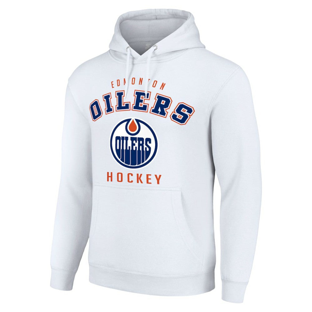 Edmonton Oilers Starter Logo Pullover Hoodie - White - NHL 202216356