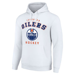 Edmonton Oilers Starter Logo Pullover Hoodie - White - NHL 202216356