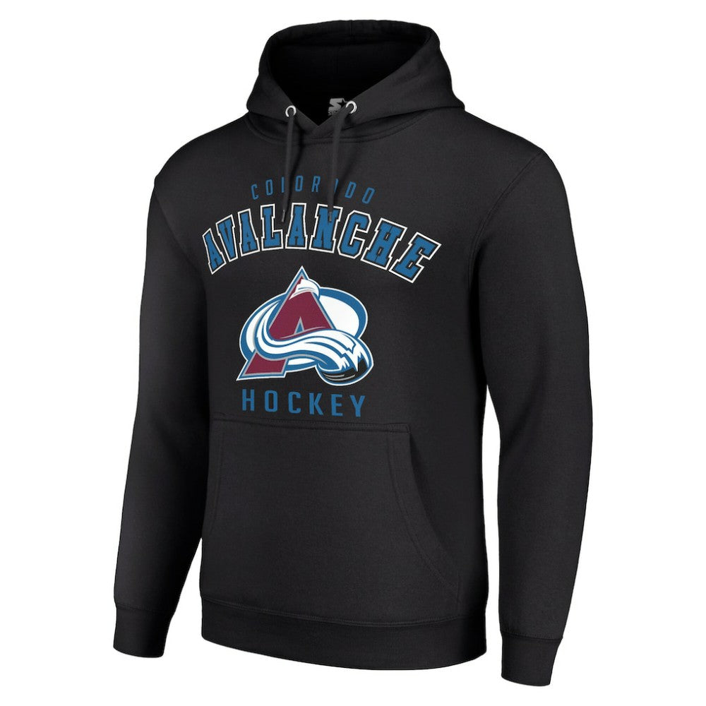 Colorado Avalanche Starter Logo Pullover Hoodie - Black - NHL 202216364