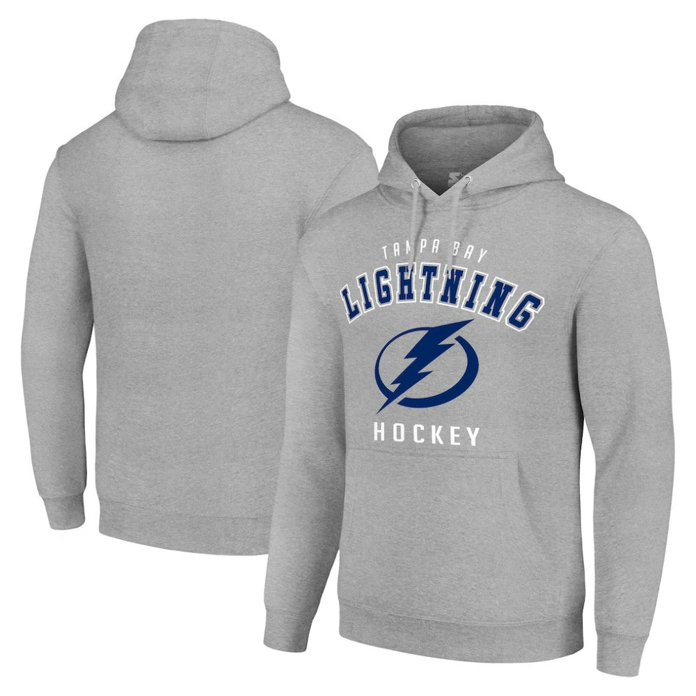 Tampa Bay Lightning Starter Logo Pullover Hoodie - Heather Gray - NHL 202216365