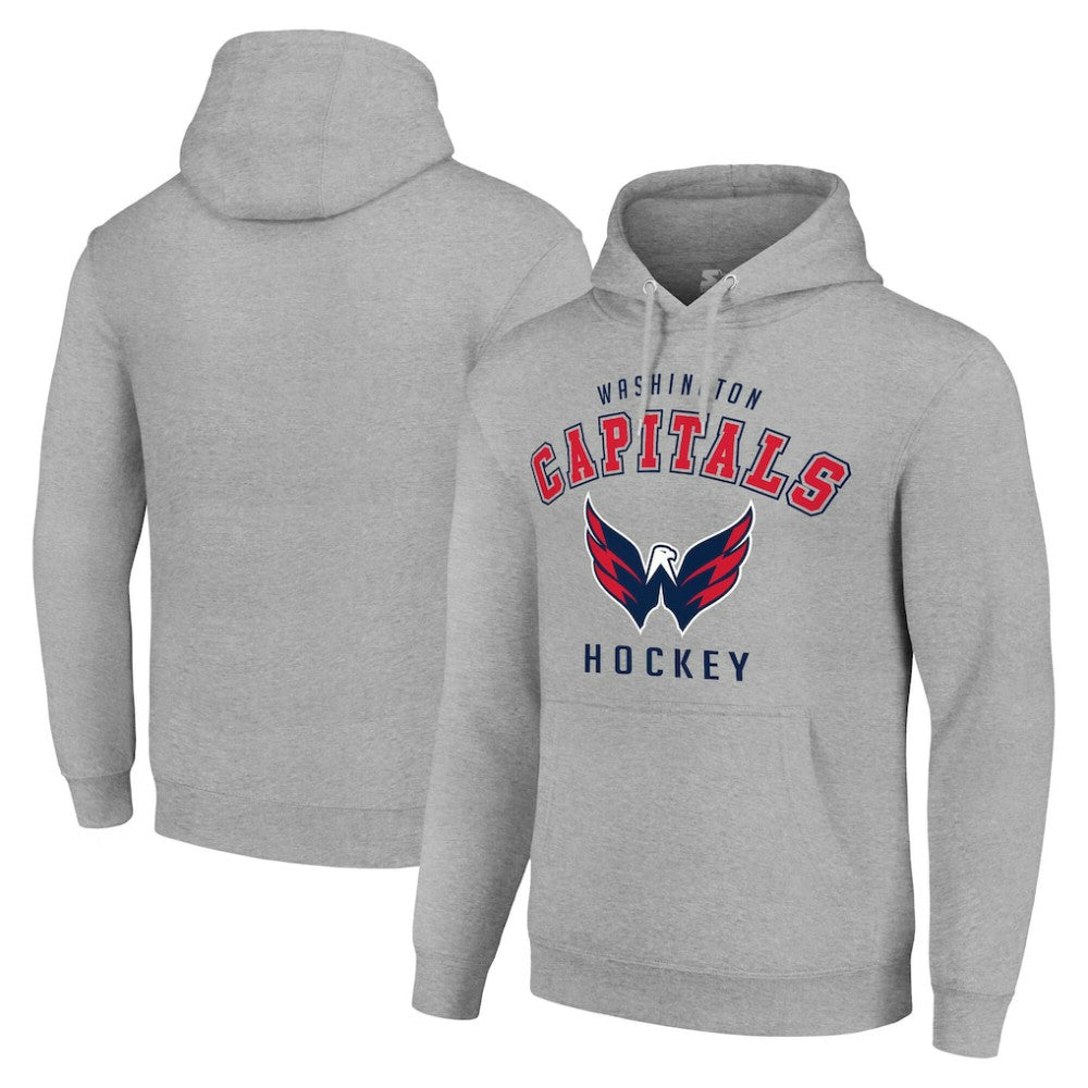 Washington Capitals Starter Logo Pullover Hoodie - Heather Gray - NHL 202216367