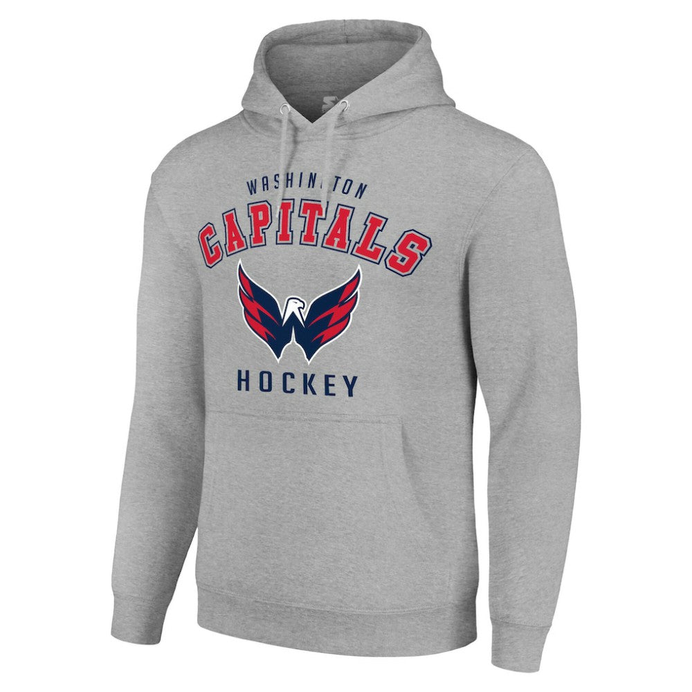 Washington Capitals Starter Logo Pullover Hoodie - Heather Gray - NHL 202216367