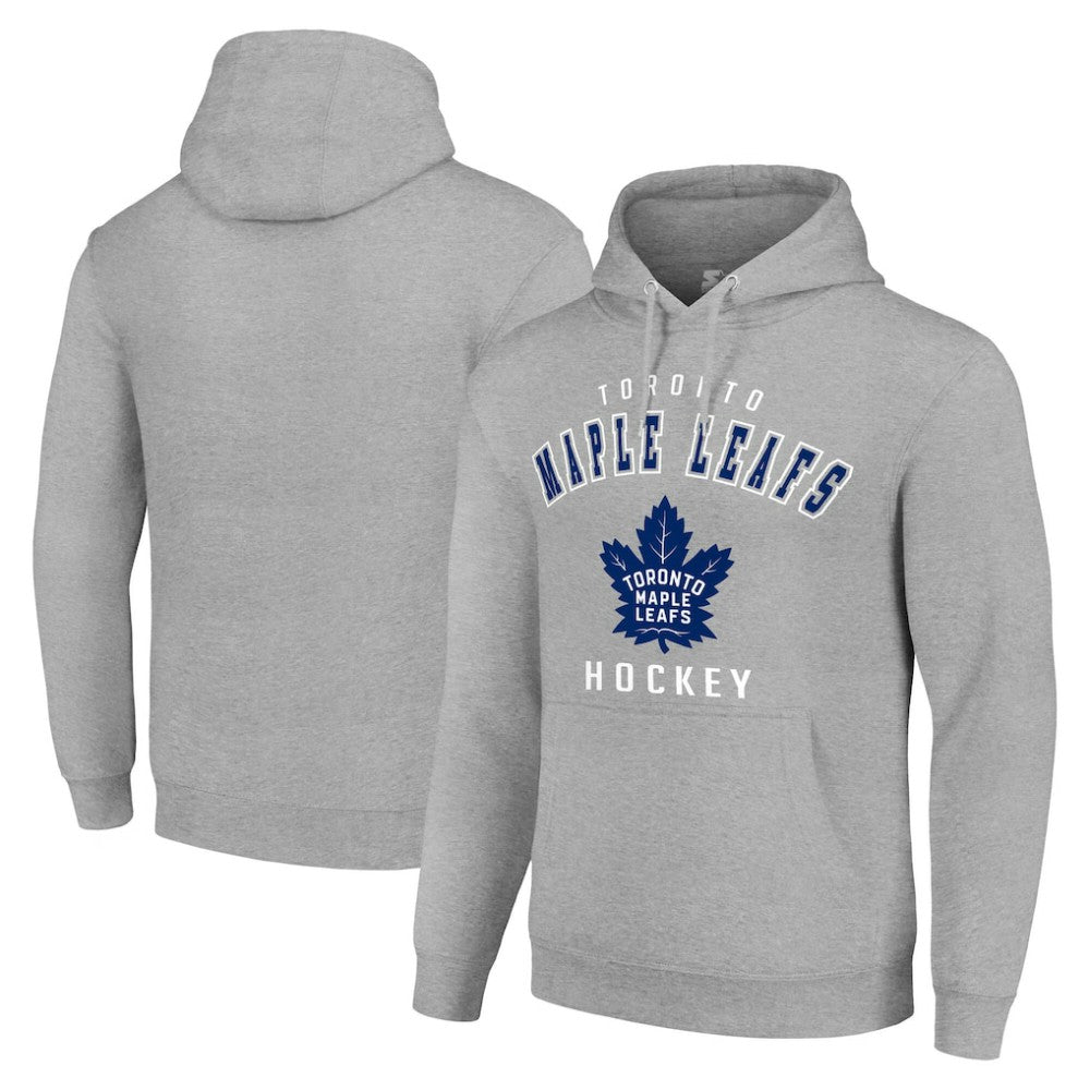 Toronto Maple Leafs Starter Logo Pullover Hoodie - Heather Gray - NHL 202216369