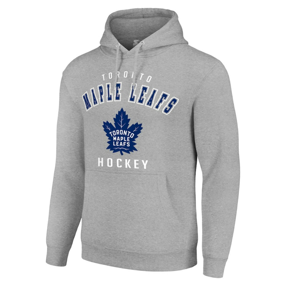 Toronto Maple Leafs Starter Logo Pullover Hoodie - Heather Gray - NHL 202216369
