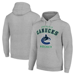 Vancouver Canucks Starter Logo Pullover Hoodie - Heather Gray - NHL 202216371