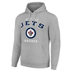 Winnipeg Jets Starter Logo Pullover Hoodie - Heather Gray - NHL 202216373