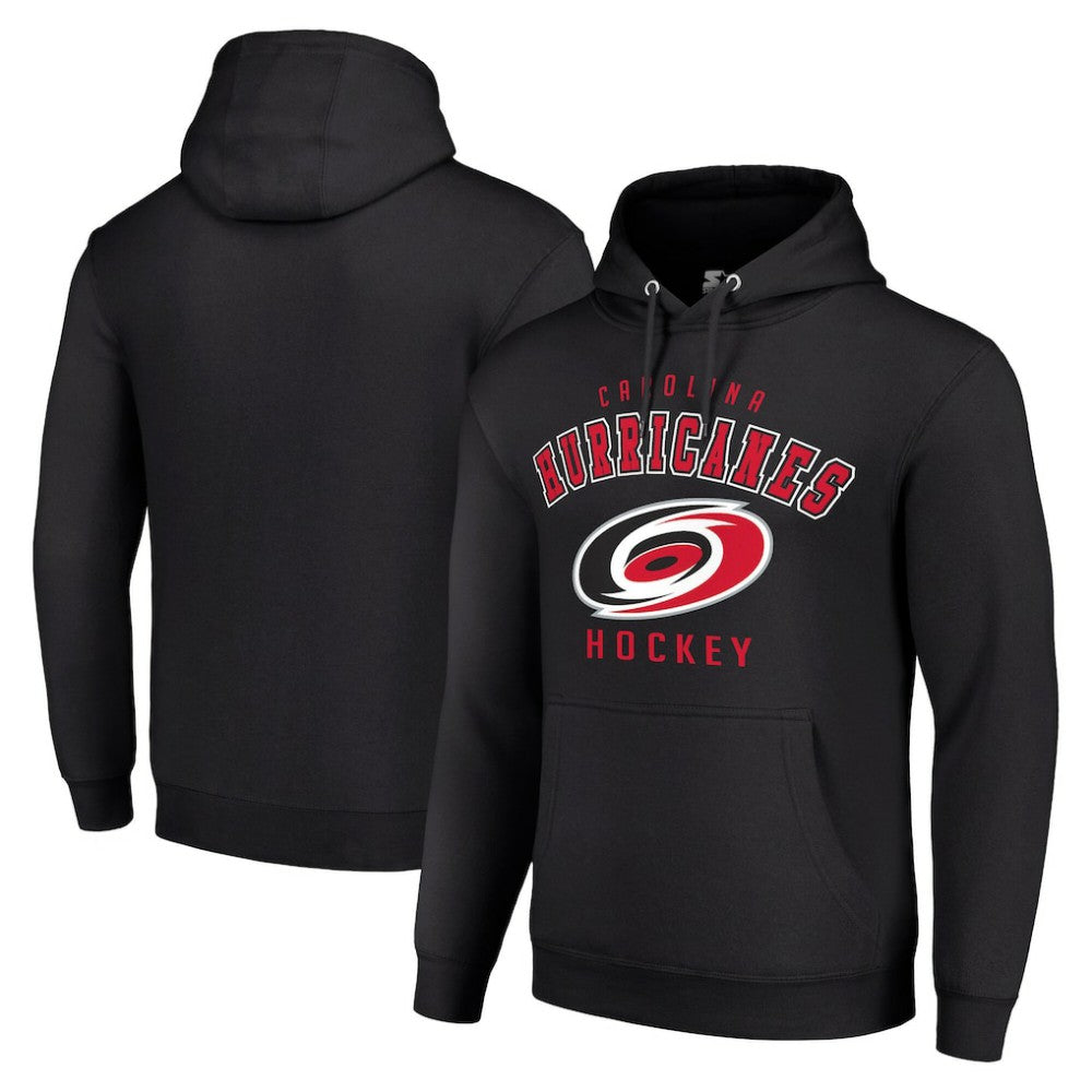 Carolina Hurricanes Starter Logo Pullover Hoodie - Black - NHL 202216379