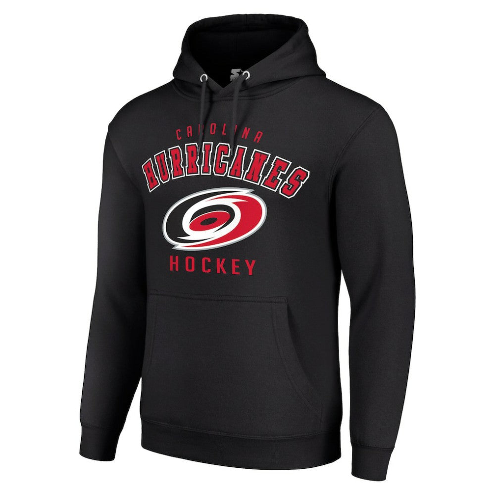 Carolina Hurricanes Starter Logo Pullover Hoodie - Black - NHL 202216379