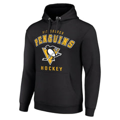 Pittsburgh Penguins Starter Logo Pullover Hoodie - Black - NHL 202216382