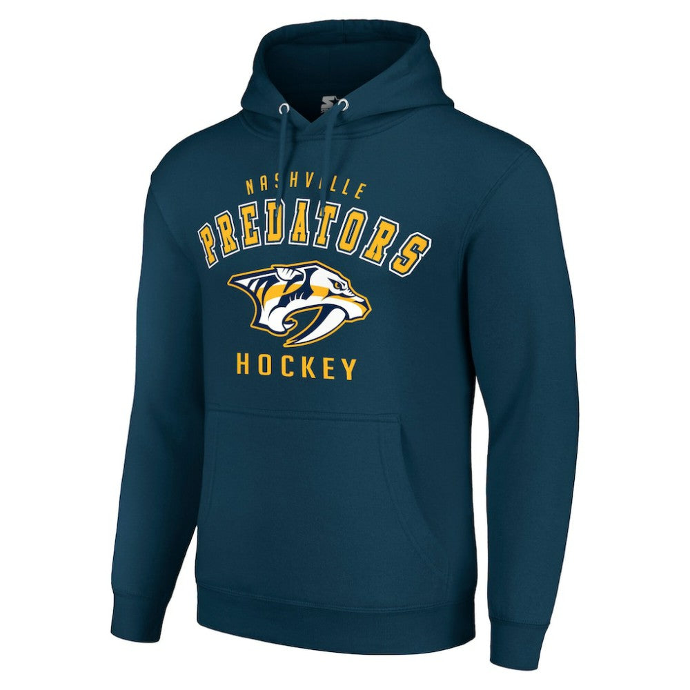 Nashville Predators Starter Logo Pullover Hoodie - Navy - NHL 202216384