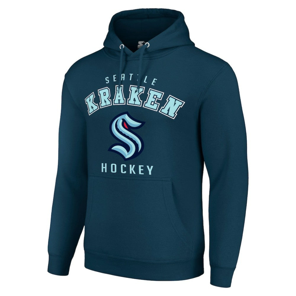 Seattle Kraken Starter Logo Pullover Hoodie - Navy - NHL 202216385