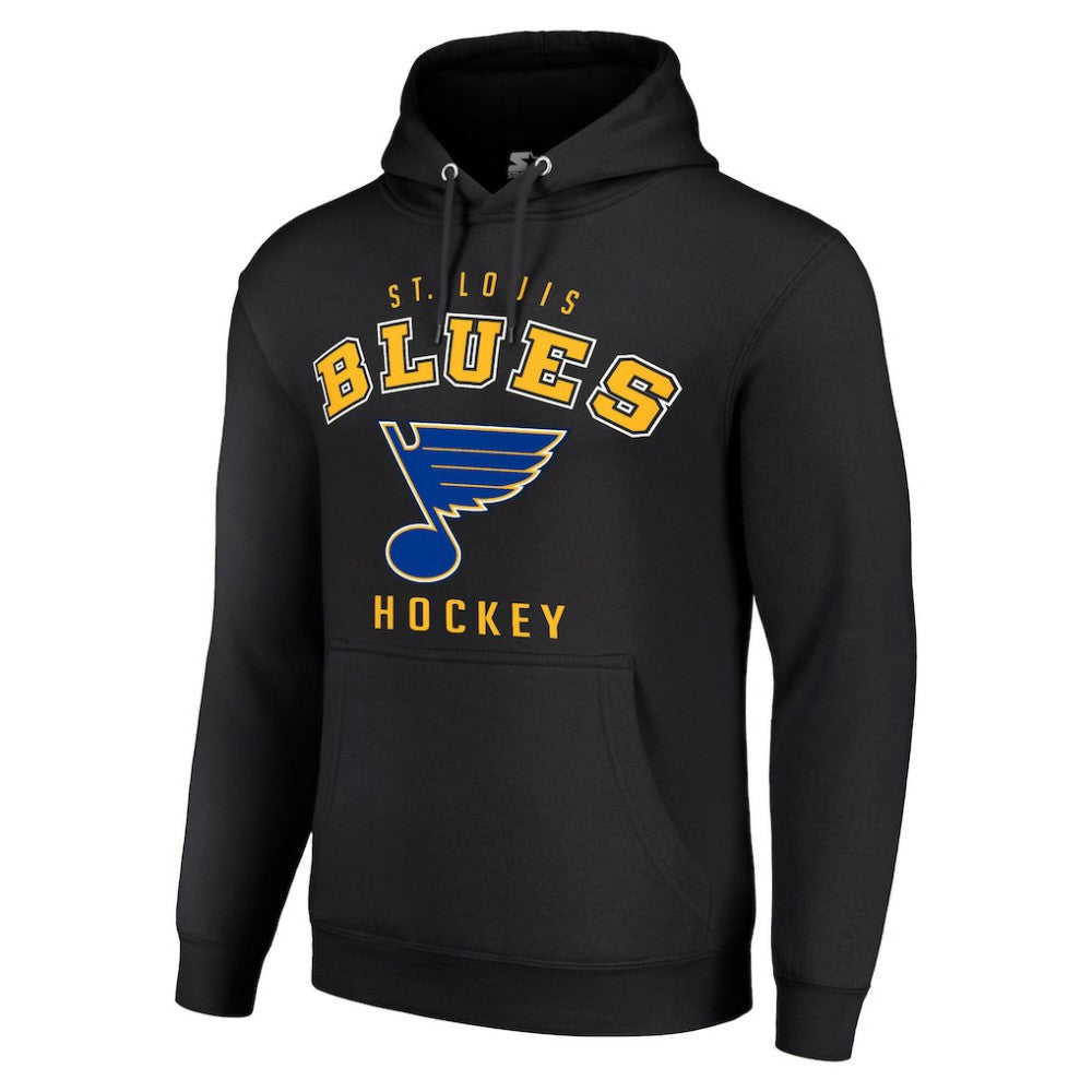 St. Louis Blues Starter Logo Pullover Hoodie - Black - NHL 202216386