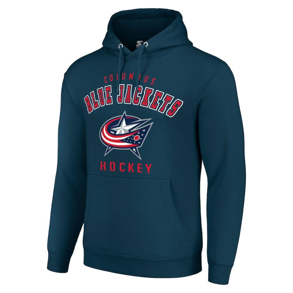 Columbus Blue Jackets Starter Logo Pullover Hoodie - Navy - NHL 202216391