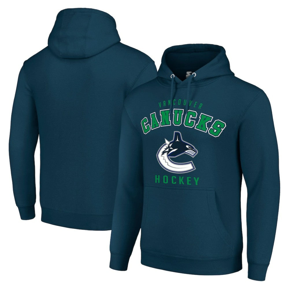 Vancouver Canucks Starter Logo Pullover Hoodie - Navy - NHL 202216393