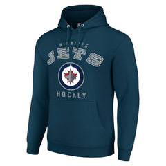 Winnipeg Jets Starter Logo Pullover Hoodie - Navy - NHL 202216395
