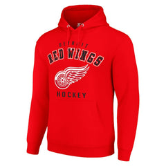 Detroit Red Wings Starter Logo Pullover Hoodie - Red - NHL 202216399