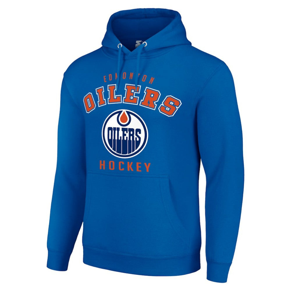 Edmonton Oilers Starter Logo Pullover Hoodie - Royal - NHL 202216403