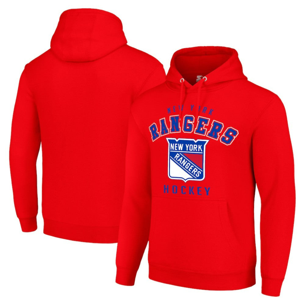 New York Rangers Starter Logo Pullover Hoodie - Red - NHL 202216406