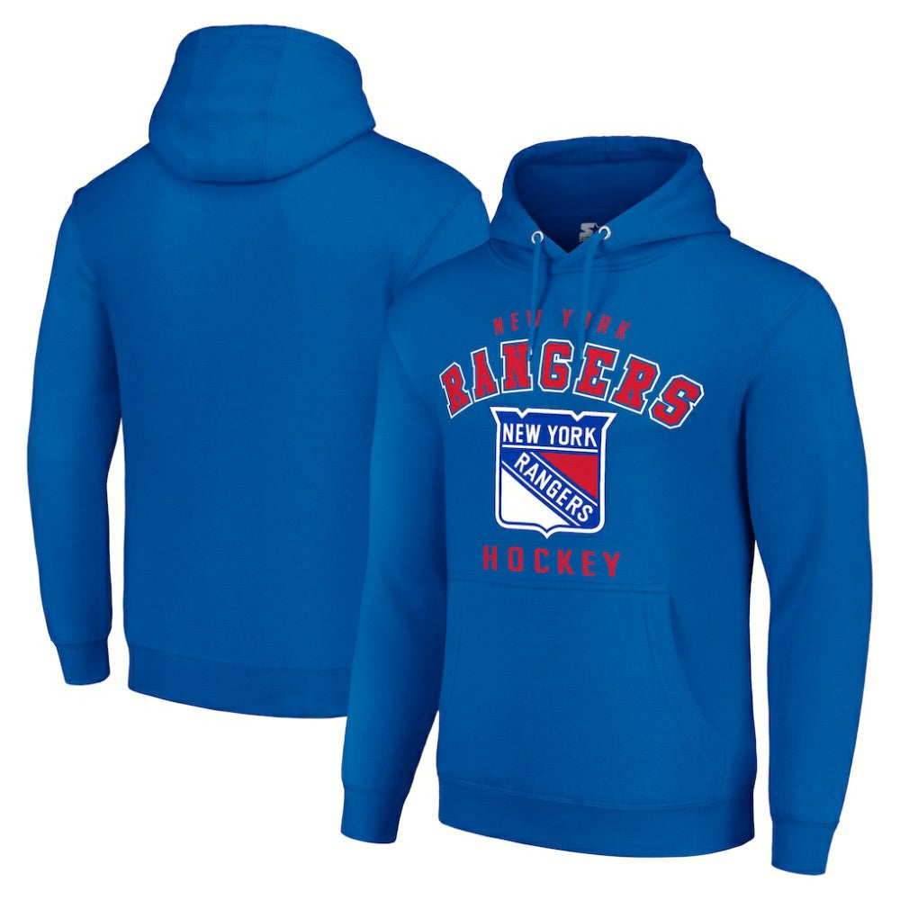 New York Rangers Starter Logo Pullover Hoodie - Royal - NHL 202216407
