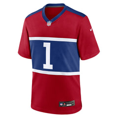 Nike Malik Nabers New York Giants Alternate Game Jersey Century Red