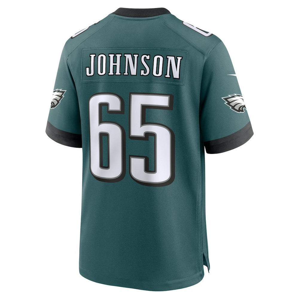Nike Lane Johnson Philadelphia Eagles Team Game Jersey Midnight Green