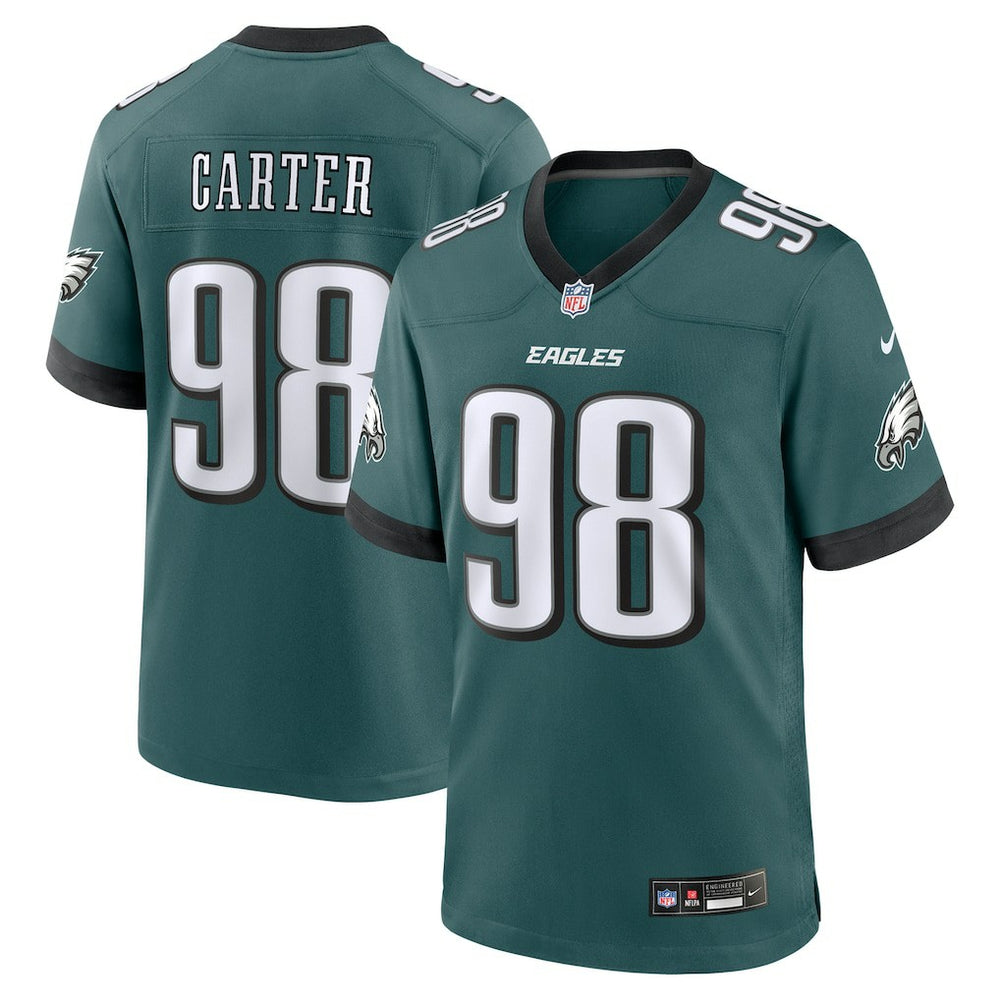 Nike Jalen Carter Philadelphia Eagles Team Game Jersey Midnight Green