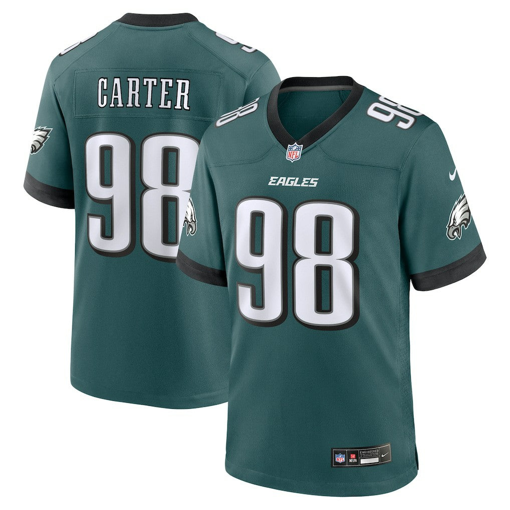 Nike Jalen Carter Philadelphia Eagles Team Game Jersey Midnight Green