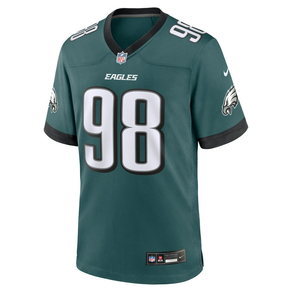 Nike Jalen Carter Philadelphia Eagles Team Game Jersey Midnight Green