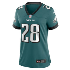 Nike Will Shipley Philadelphia Eagles Women's Team Game Jersey Midnight Green