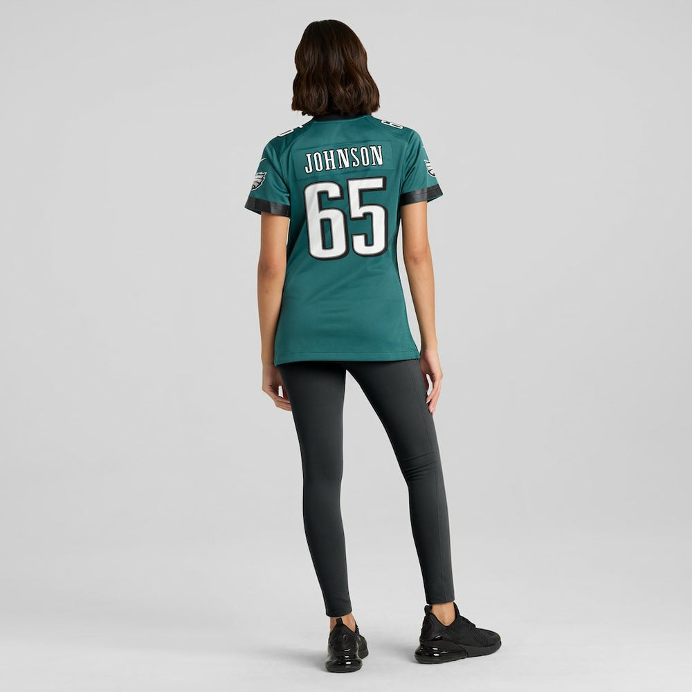 Nike Lane Johnson Philadelphia Eagles Women's Team Game Jersey Midnight Green