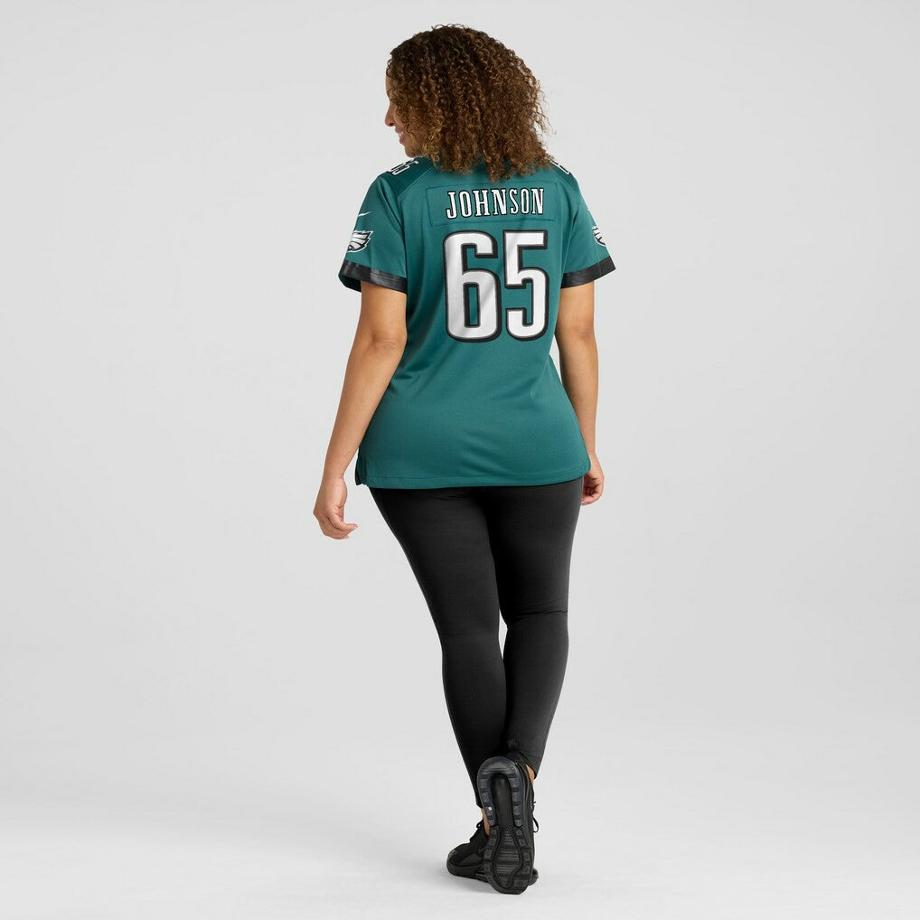 Nike Lane Johnson Philadelphia Eagles Women's Team Game Jersey Midnight Green