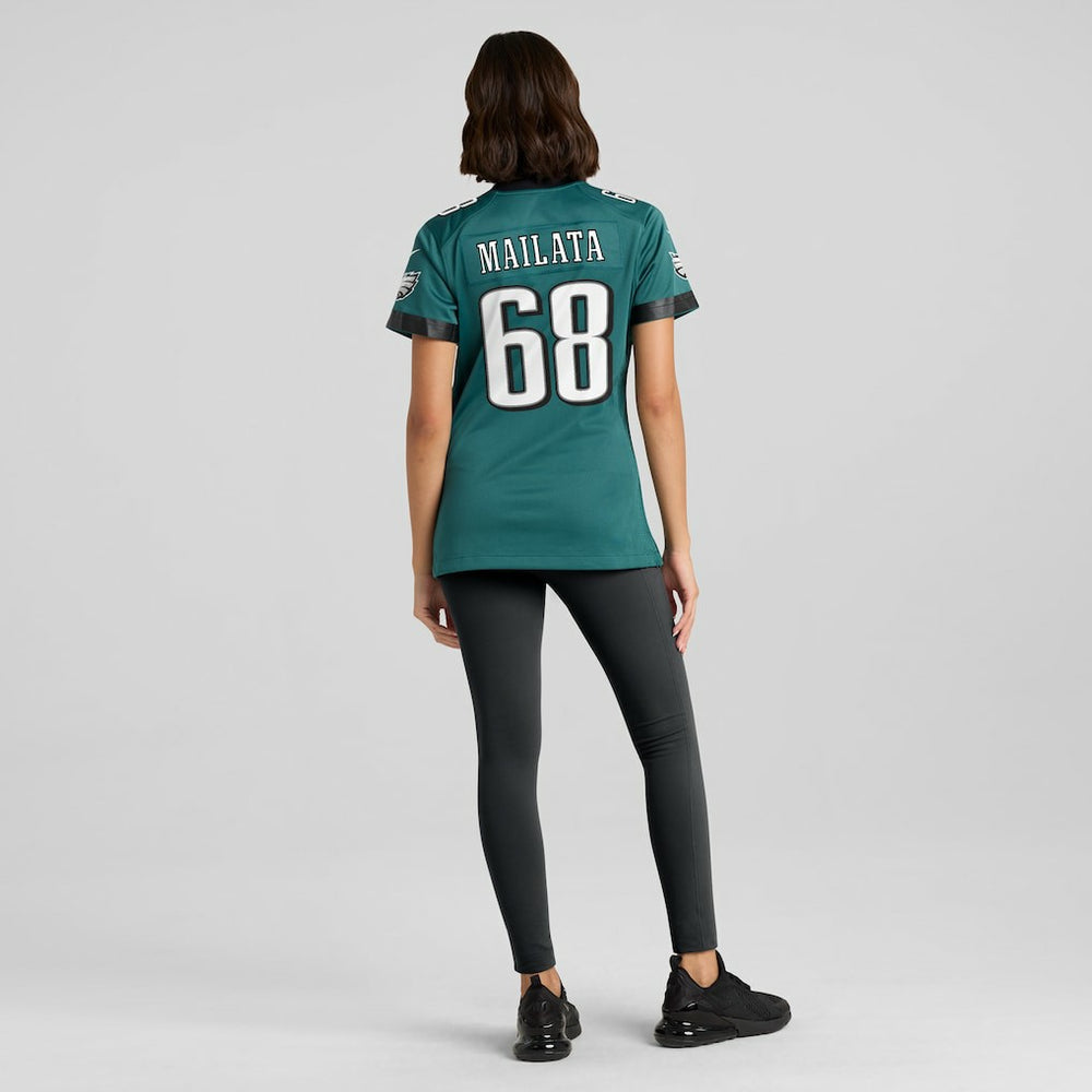 Nike Jordan Mailata Philadelphia Eagles Women's Team Game Jersey Midnight Green