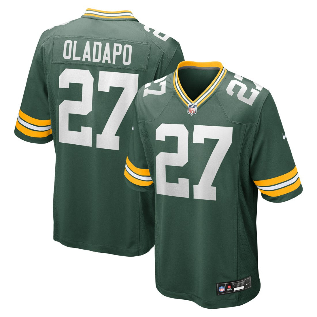 Nike Kitan Oladapo Green Bay Packers Game Jersey Green