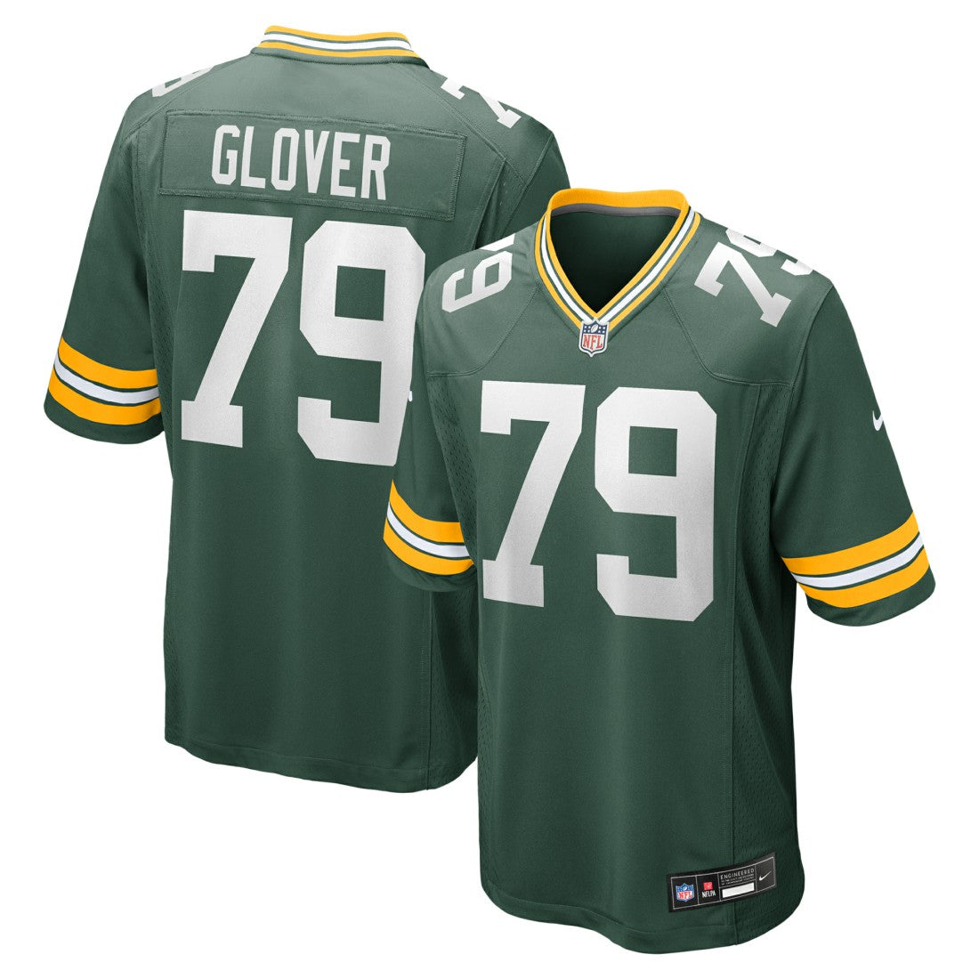 Nike Travis Glover Green Bay Packers Game Jersey Green