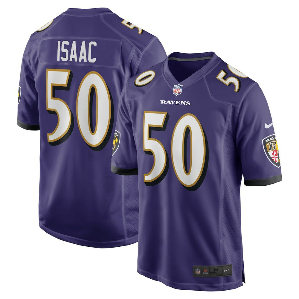 Nike Adisa Isaac Baltimore Ravens Team Game Jersey Purple