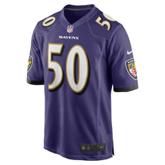 Nike Adisa Isaac Baltimore Ravens Team Game Jersey Purple