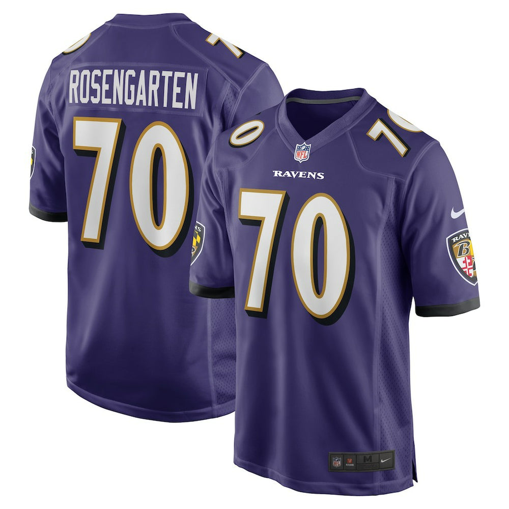 Nike Roger Rosengarten Baltimore Ravens Team Game Jersey Purple