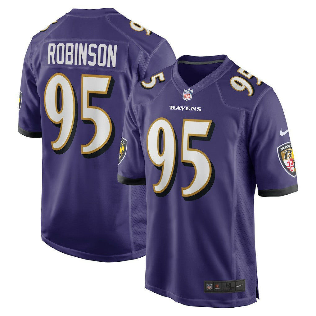 Nike Tavius Robinson Baltimore Ravens Team Game Jersey Purple
