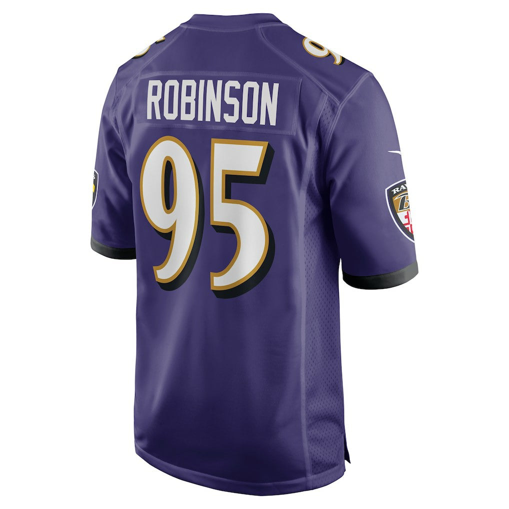 Nike Tavius Robinson Baltimore Ravens Team Game Jersey Purple