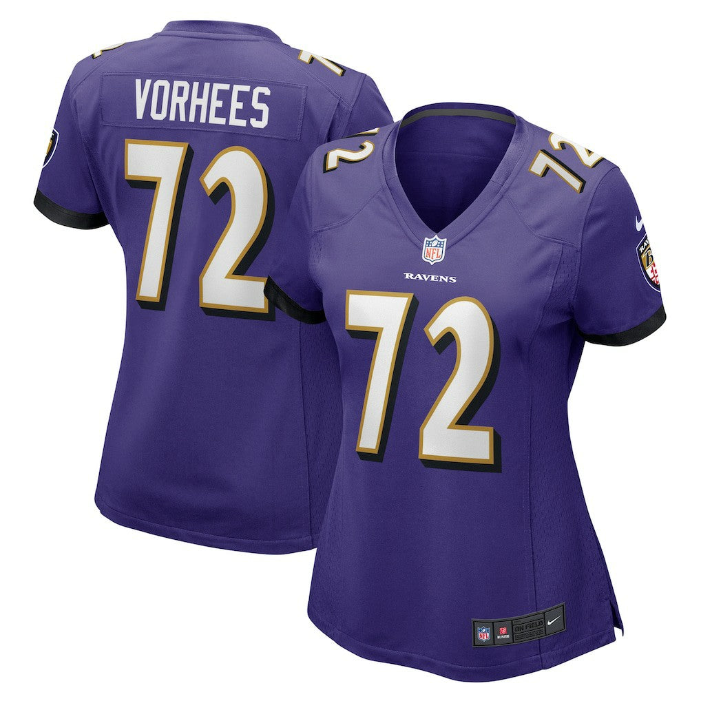 Nike Andrew Vorhees Baltimore Ravens Women's Game Jersey Purple