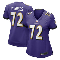 Nike Andrew Vorhees Baltimore Ravens Women's Game Jersey Purple
