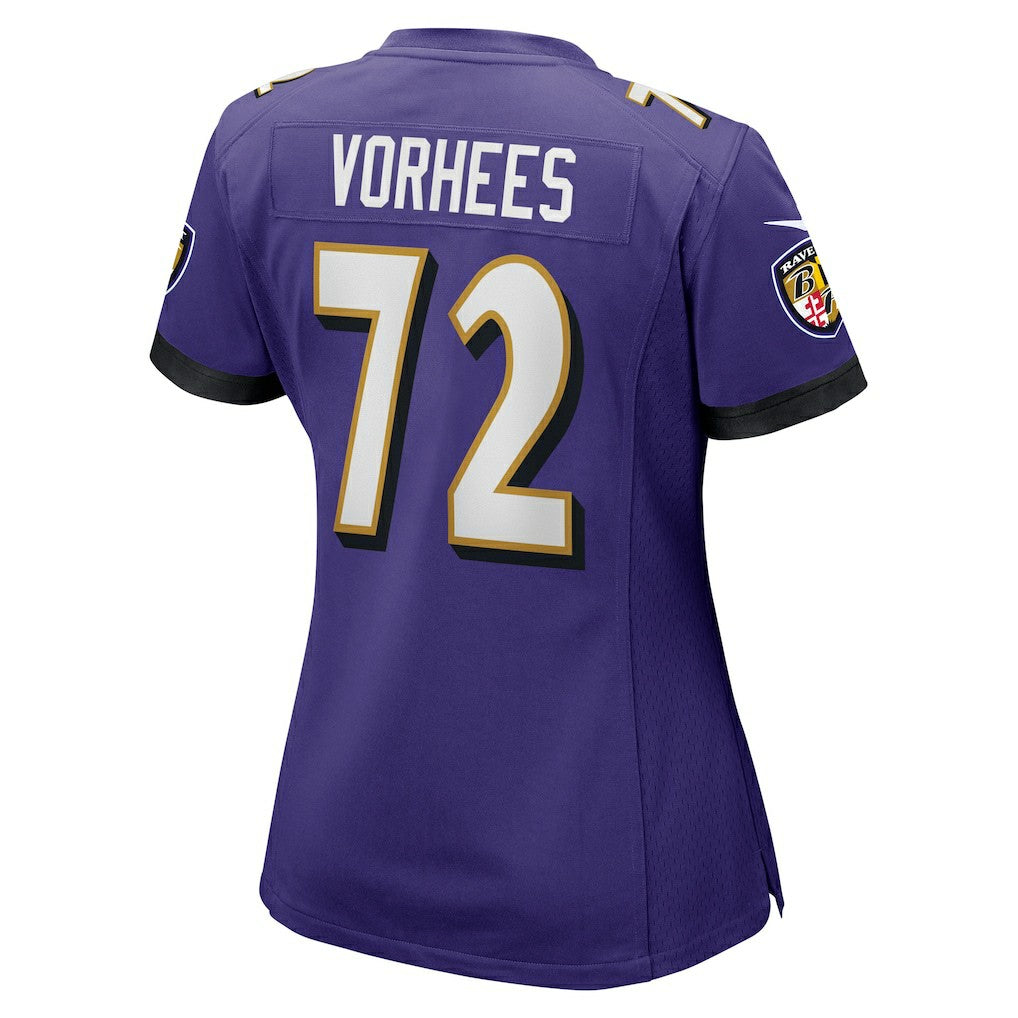 Nike Andrew Vorhees Baltimore Ravens Women's Game Jersey Purple