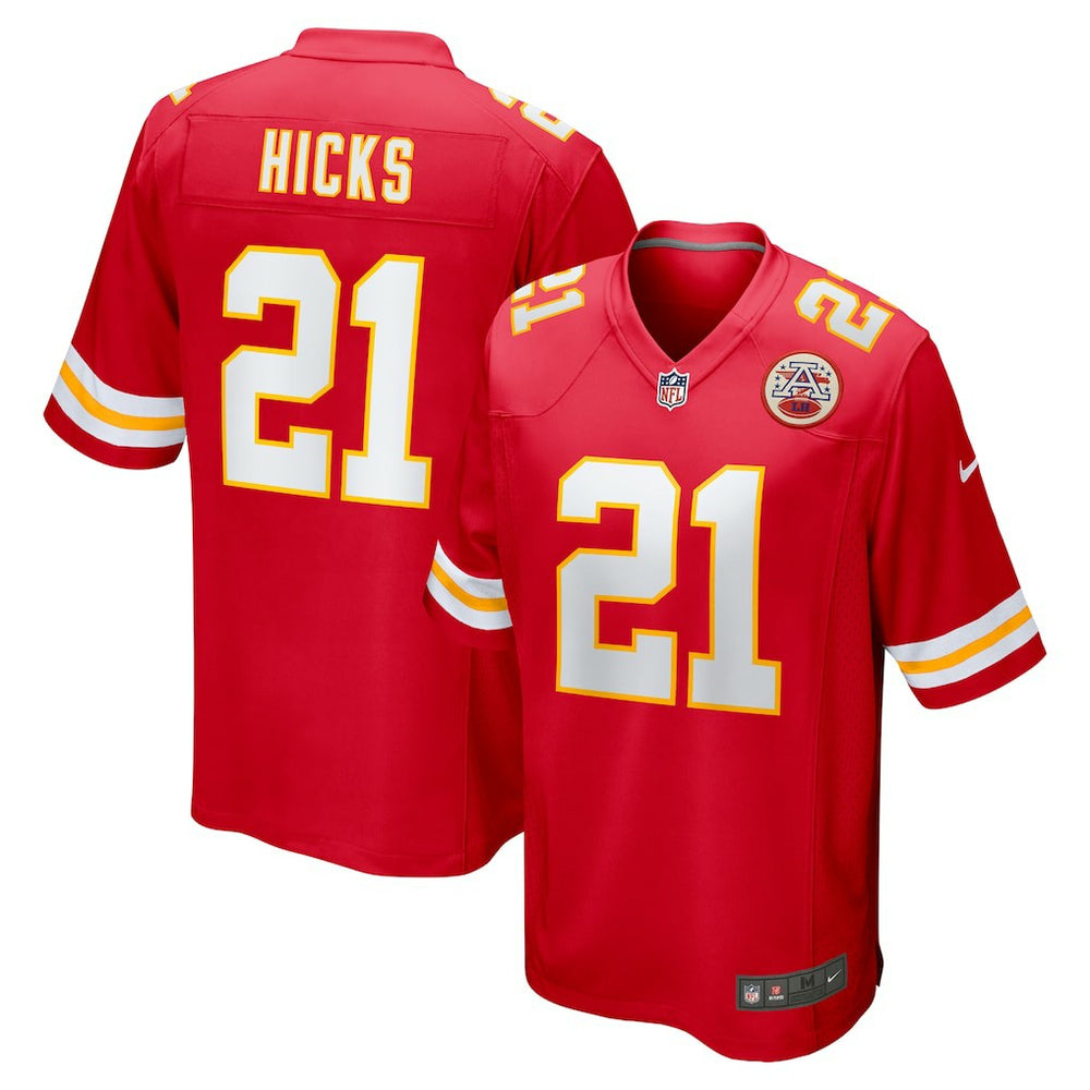 Nike Jaden Hicks Kansas City Chiefs Game Jersey Red