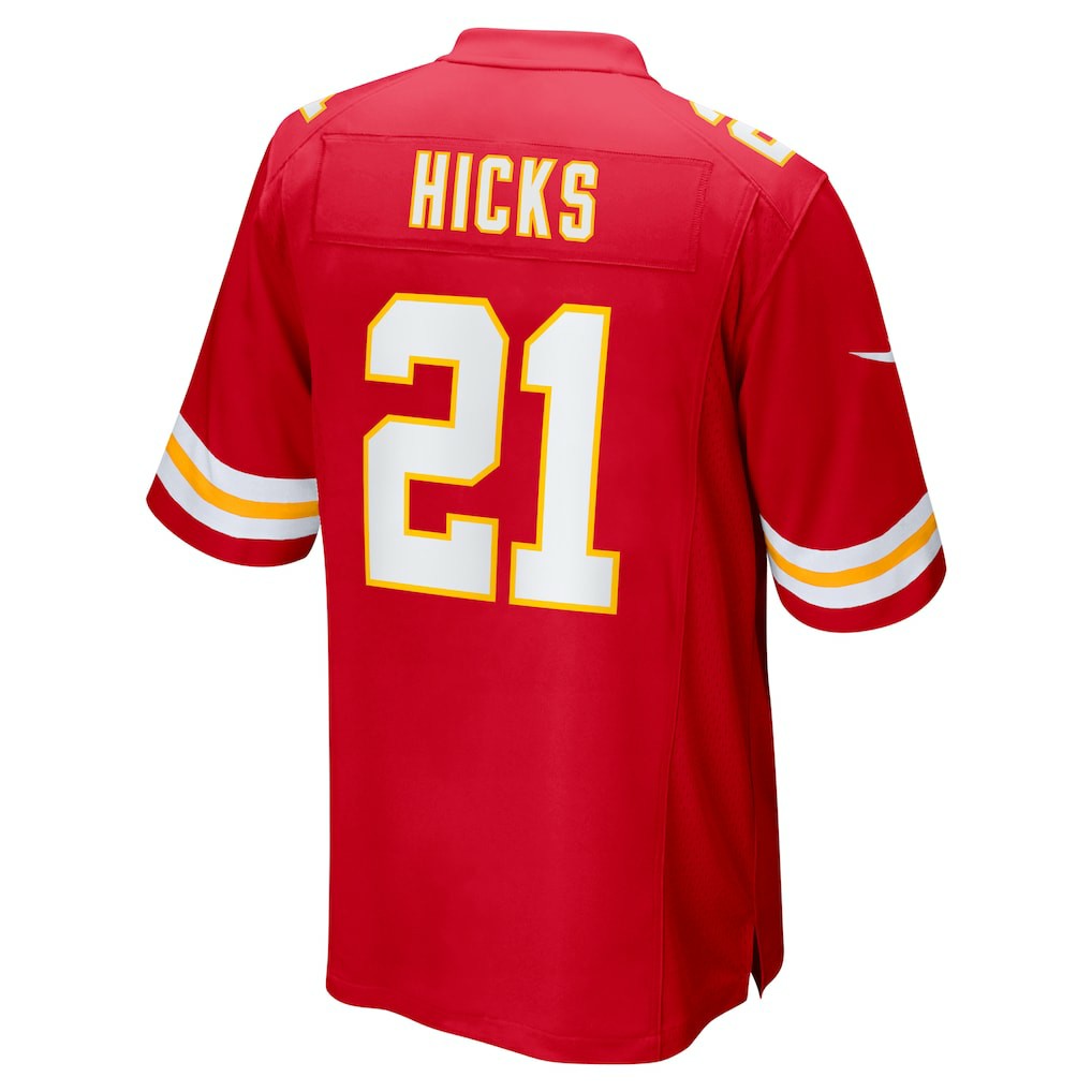 Nike Jaden Hicks Kansas City Chiefs Game Jersey Red