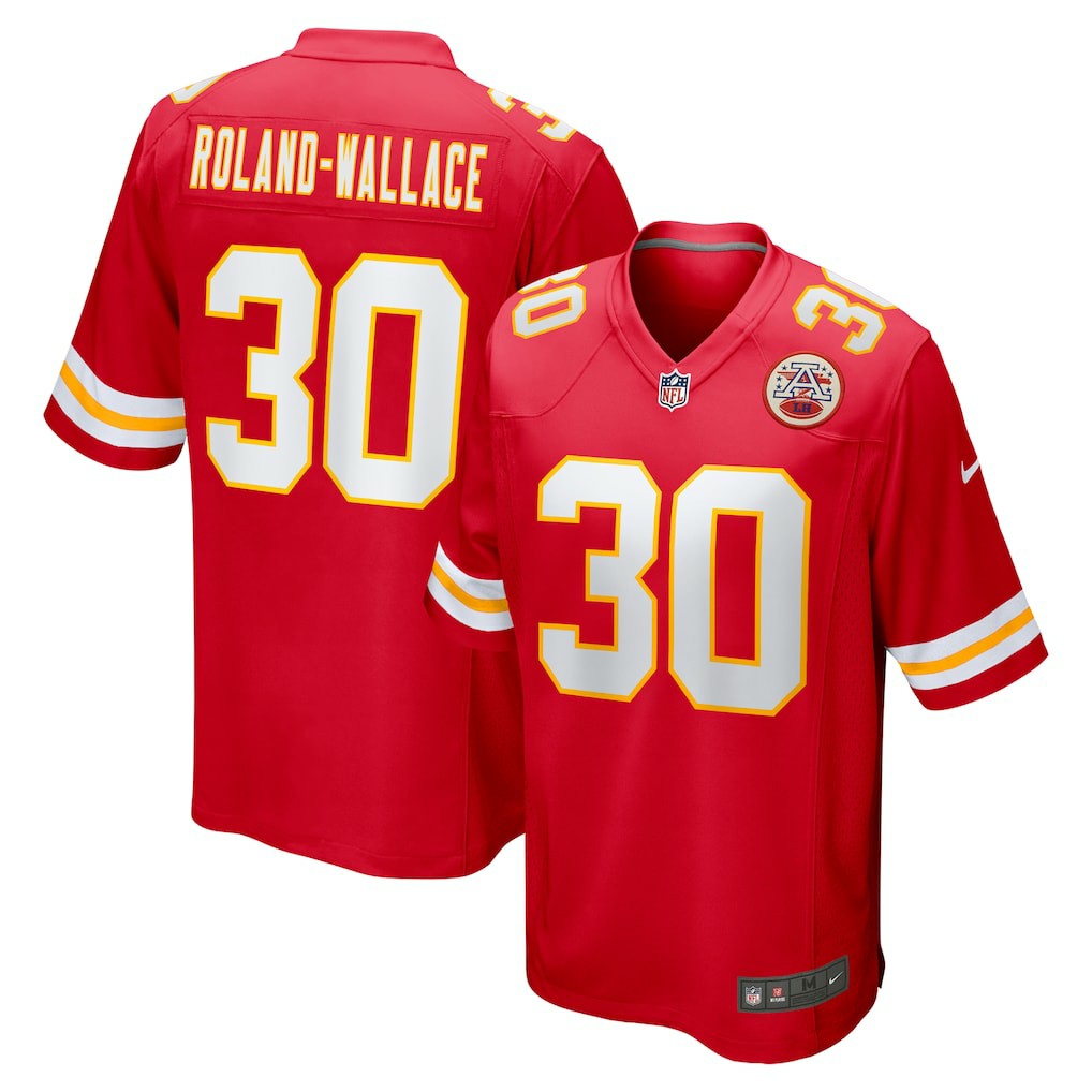 Nike Chris Roland-Wallace Kansas City Chiefs Game Jersey Red