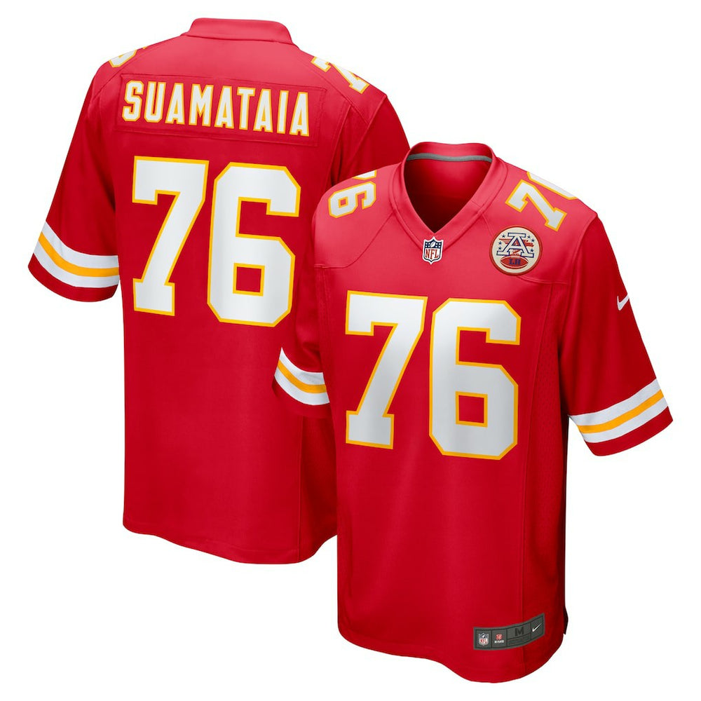 Nike Kingsley Suamataia Kansas City Chiefs Game Jersey Red