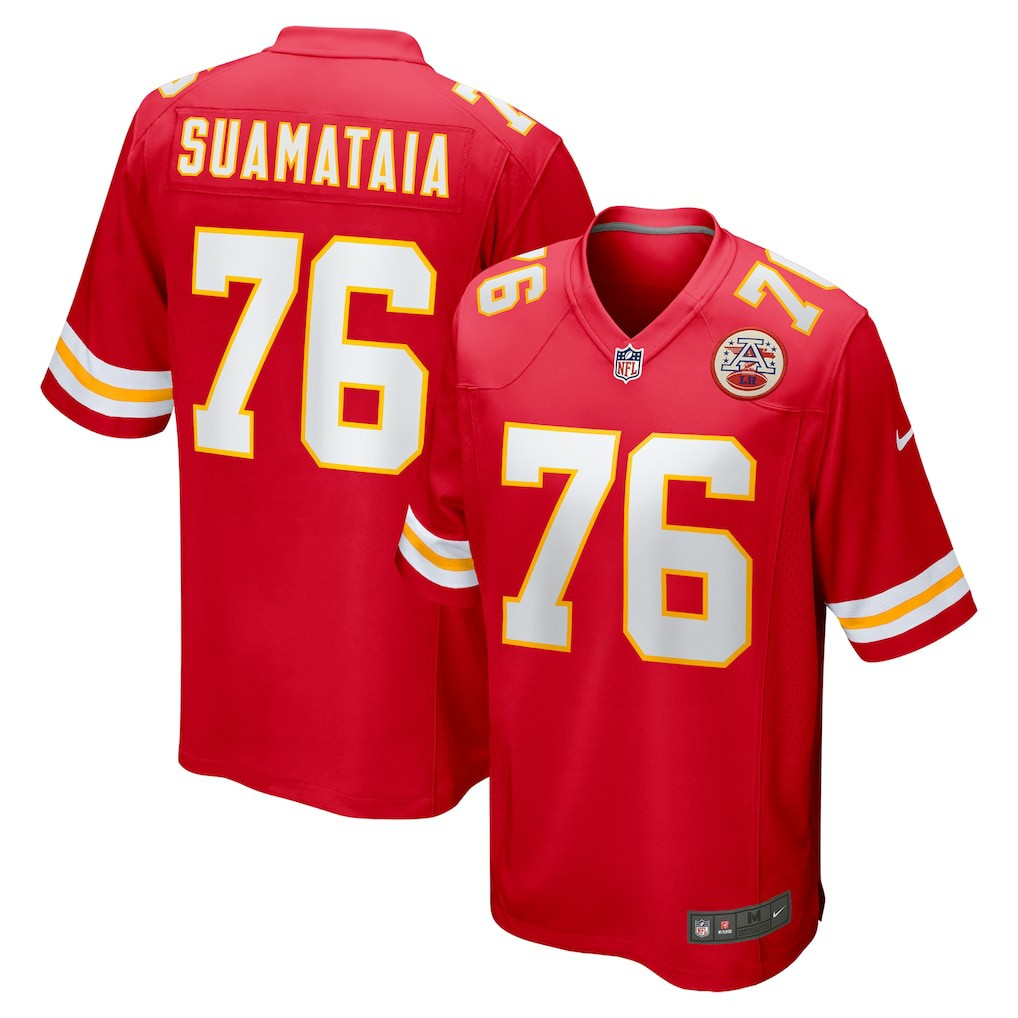 Nike Kingsley Suamataia Kansas City Chiefs Game Jersey Red