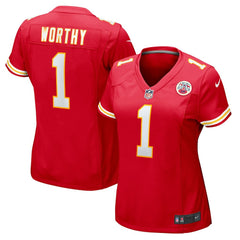 Nike Xavier Worthy Kansas City Chiefs Women's Game Jersey Red