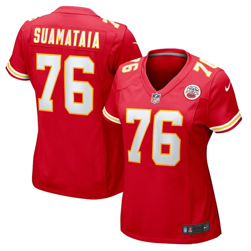 Nike Kingsley Suamataia Kansas City Chiefs Women's Game Jersey Red